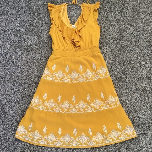 Savanna Jane Dresses & Skirts - Savanna Jane Mustard Yellow Sleeveless Dress Sz M